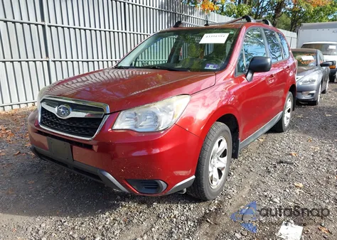 2014 Subaru Forester 2.5I z USA, uszkodzony, nr VIN JF2SJAAC0EH483455